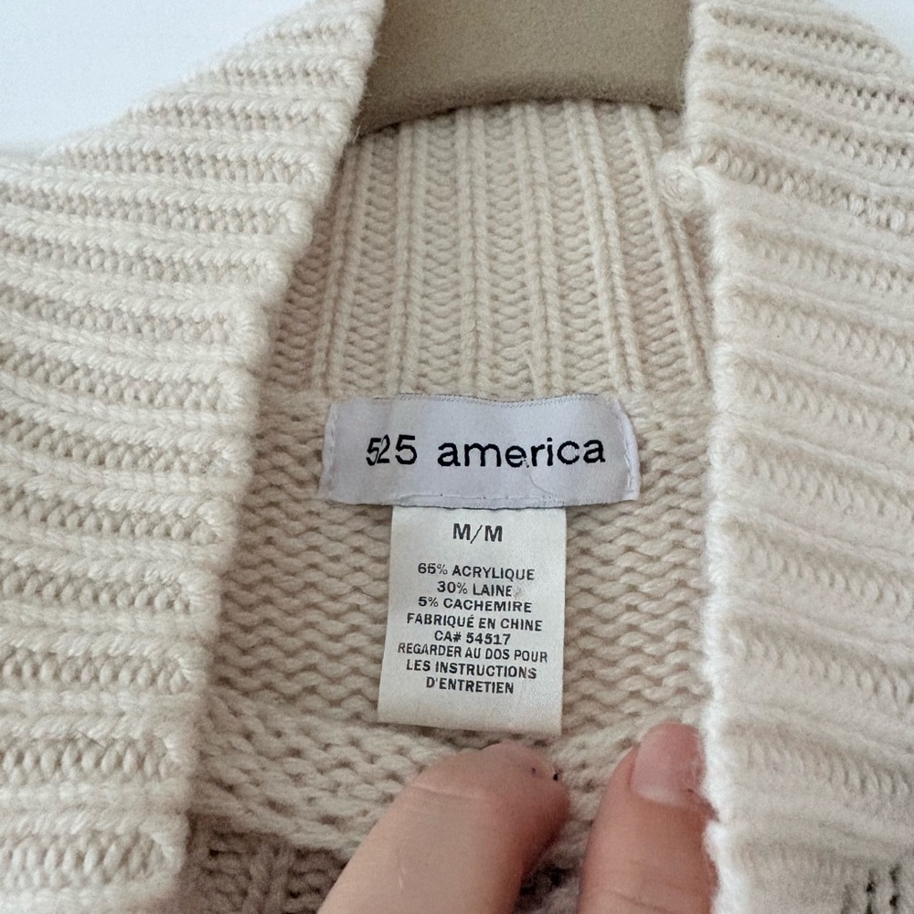 525 America Red, Black, and Cream Turtleneck Sweater - Picture 6 of 6